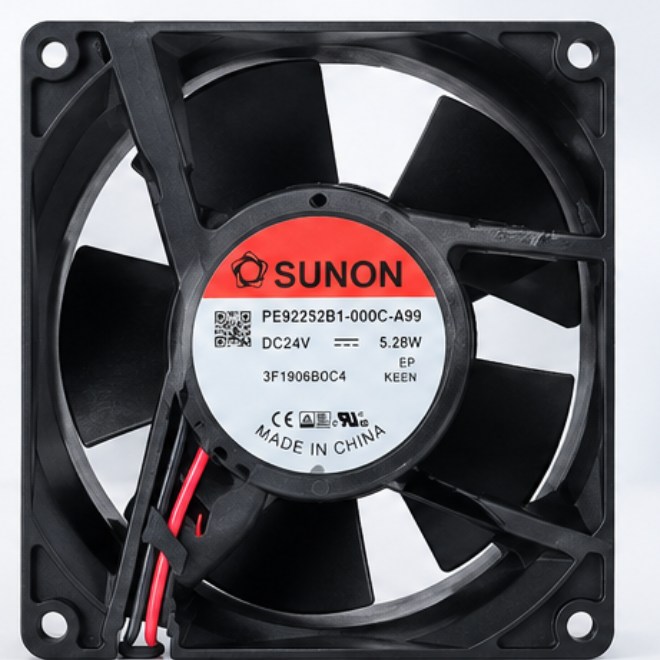 SUNON 品牌轴流风扇外观示意图